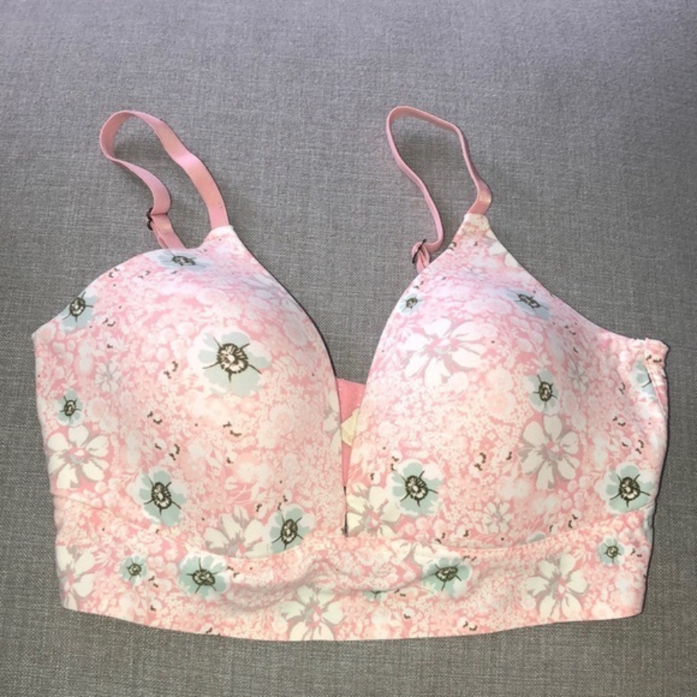 Lucky Brand 36C Bra Pink Floral *Flaw